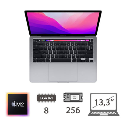 MBP 13.3 T.BAR(2022)M2-8C/8/256/10C GPU/SG/2Y [006561PCR-EU]