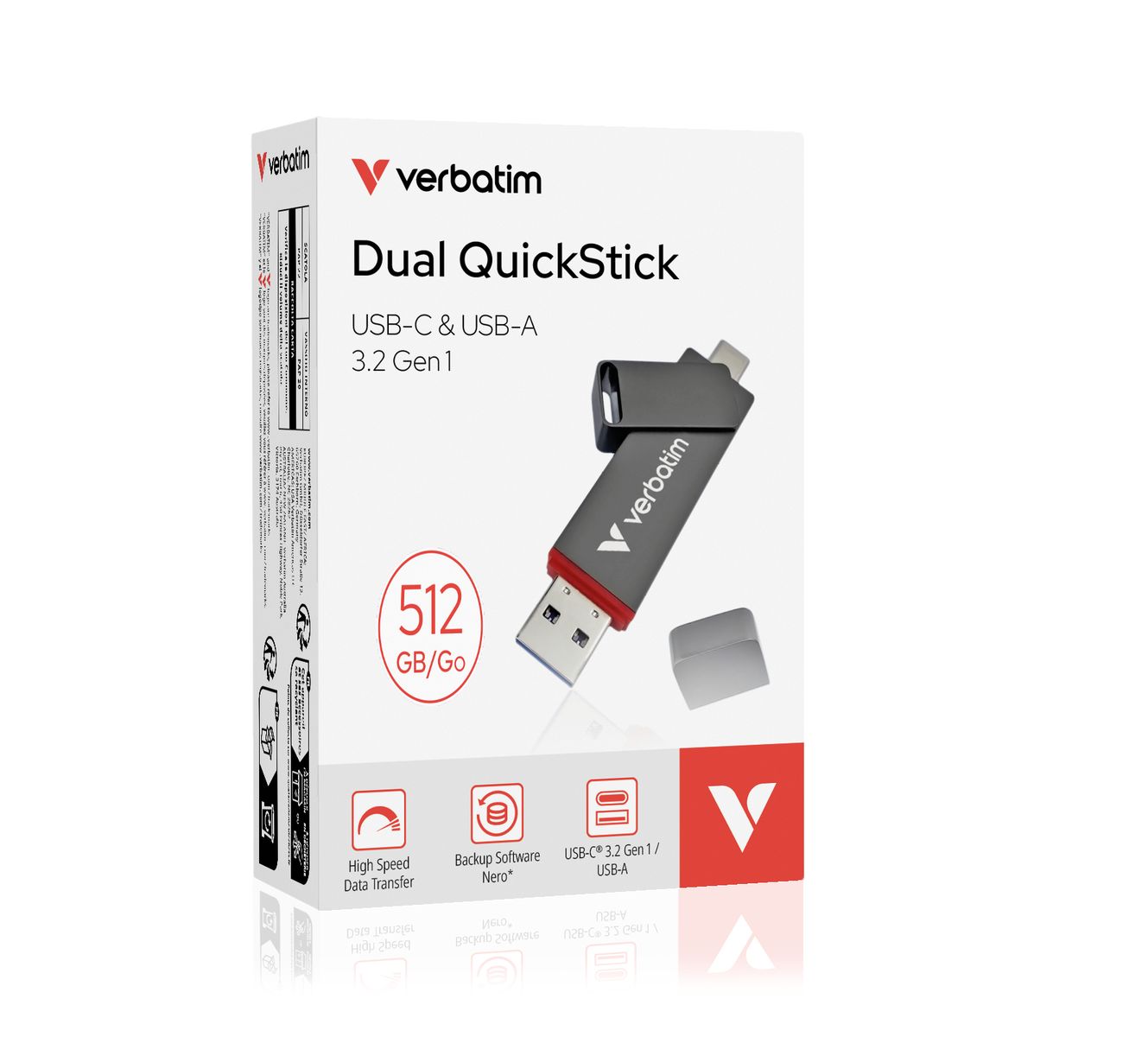 DUAL QUICKSTICK USB-C/A USB 3.2 GEN 1 512GB [32042]