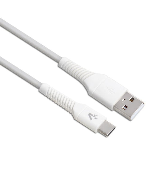 CABLE VULTECH USB a tipo C para SMARTPHONE, 1,2 m, 3,0 A 60 W, BLANCO [CS-TAC12WH]