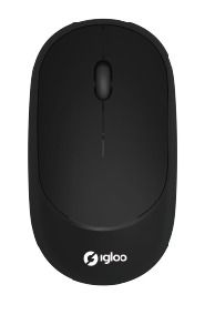 IGLOO MOUSE WIRELESS BLACK *new [PC-03B]