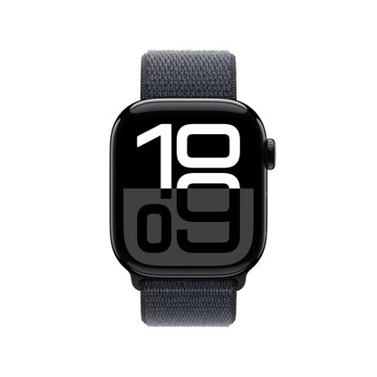 APPLE WATCH SERIES 10 GPS 42MM JET BLACK ALUMINIUM CASE WITH INK SPORT LOOP [MWWG3QL/A]