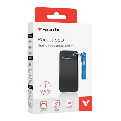 VERBATIM POCKET SSD USB 3.2 GEN 2 1TB BLACK/BLUE [32191]