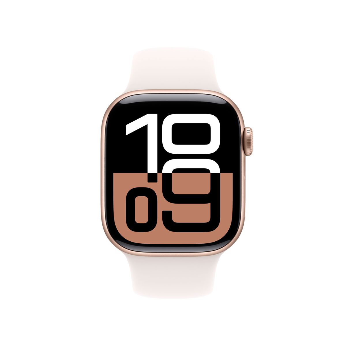 APPLE WATCH SERIES 10 GPS 42MM ROSE GOLD ALUMINIUM CASE WITH LIGHT BLUSH SPORT BAND - M/L [MWWJ3QL/A]