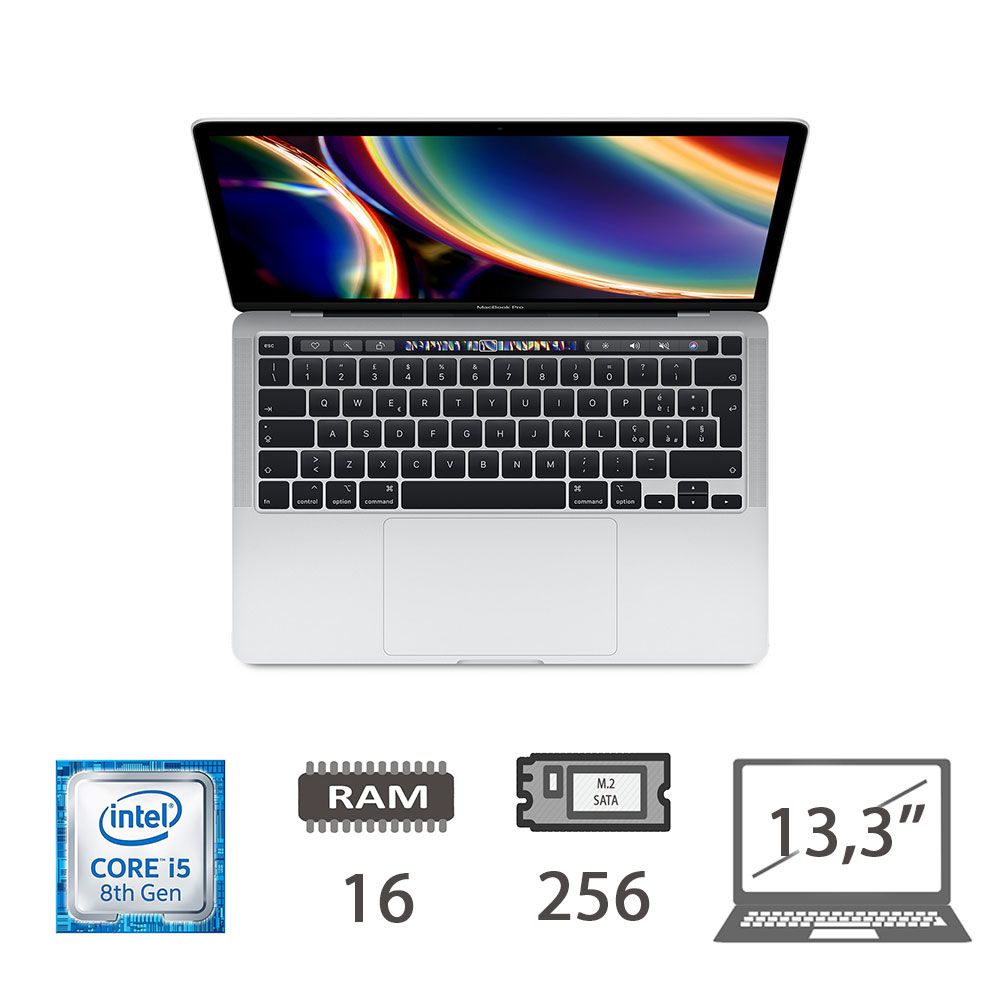 MBP 13,3 T.BAR(2020)I5-8257U/16/256/SLV/2Y [005795PCR-EU]