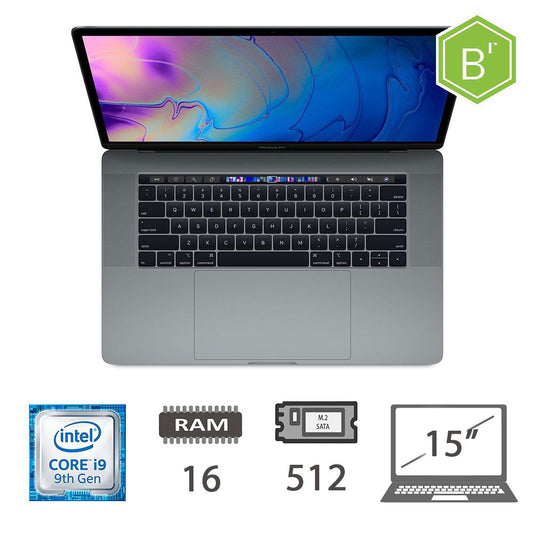 MBP 15,4 T.BAR(2019)I9-9980HK/16/512/SG/2Y - B [007385PCR-EU]