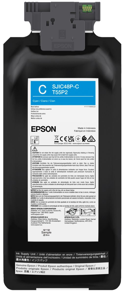 Epson SJIC48P-C cartuccia d'inchiostro 1 pz Originale Ciano [C13T55P240]