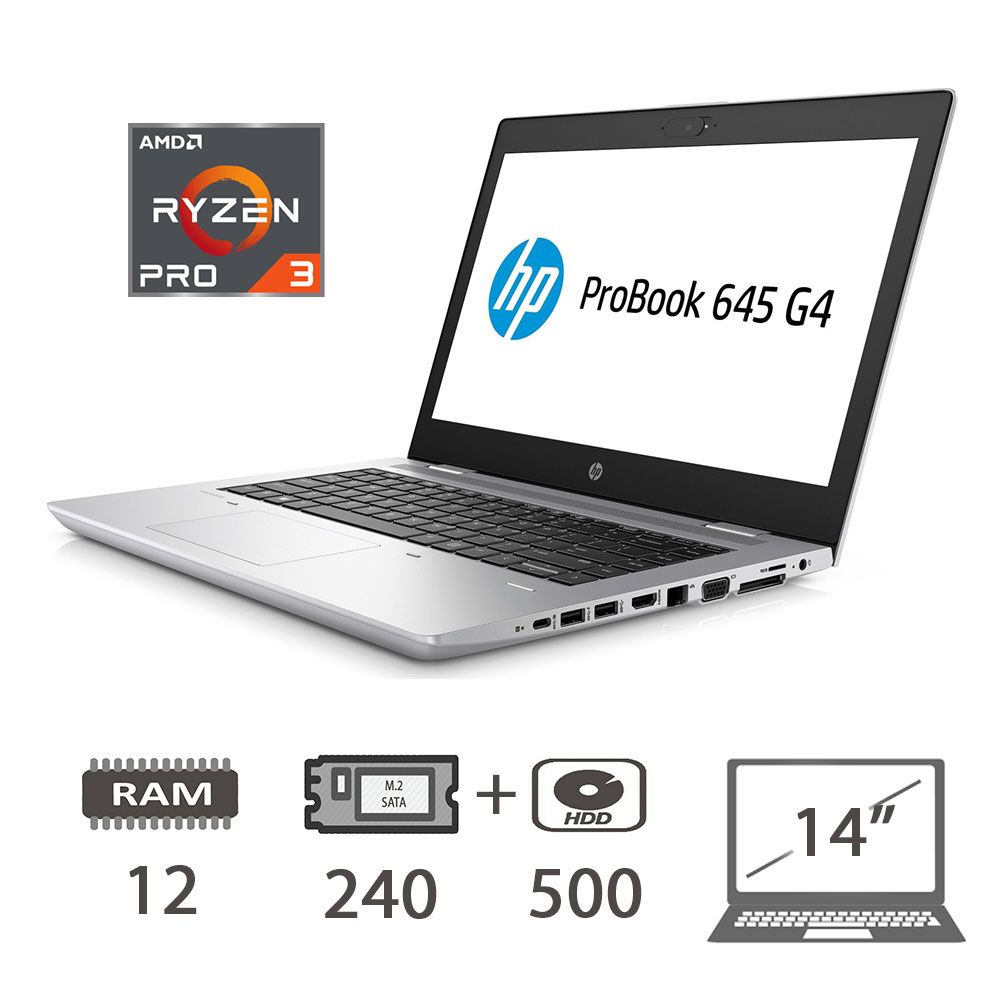 HP 645 G5 - AMD PRO 2300U/12/240M2+500HDD/W10P/2Y [006778PCR-EU]