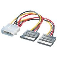 IGLOO ALIMENTAZIONE 2X SATA 15 PIN F 1X 4 PIN HDD [TC-60]