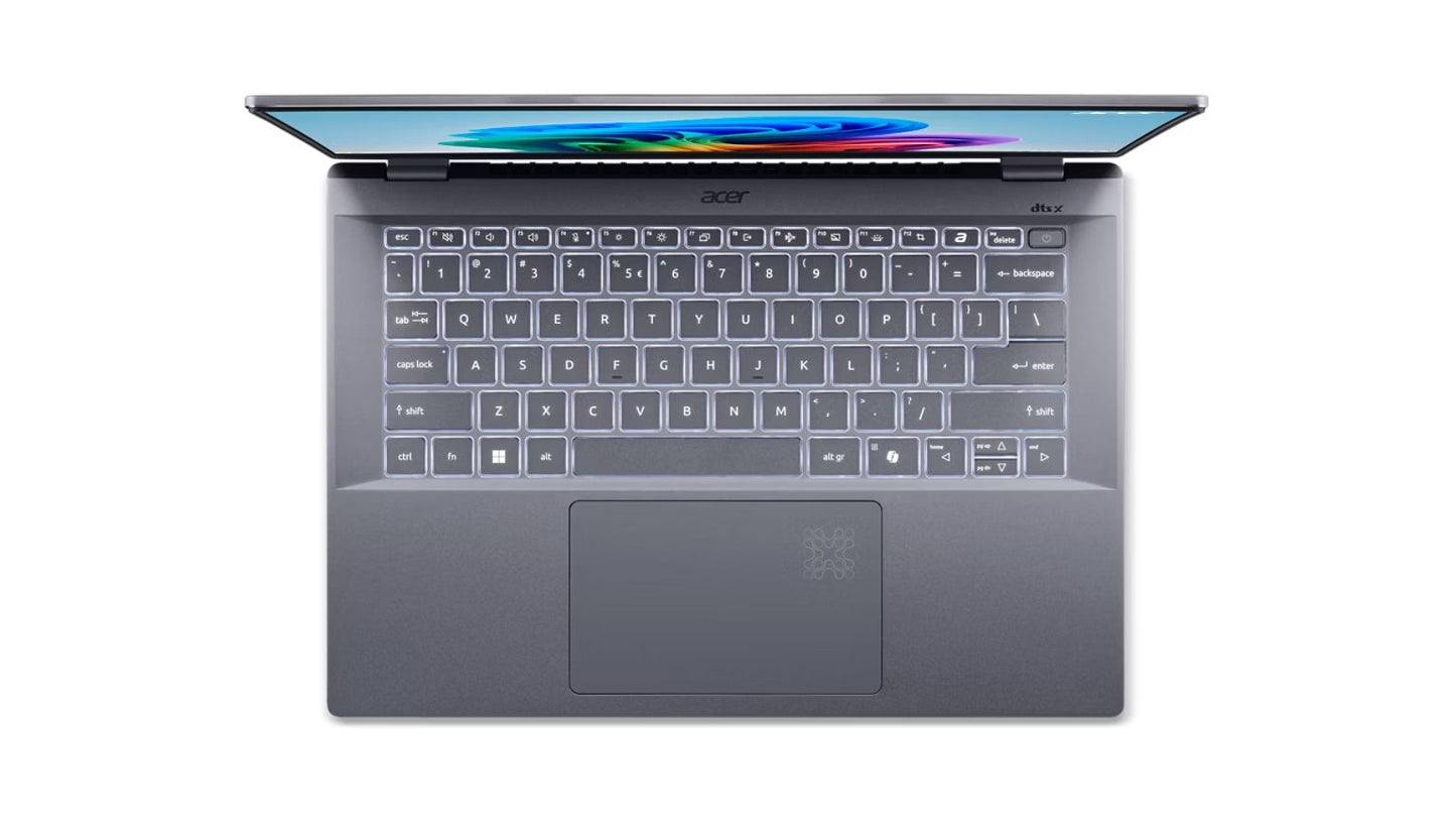 Acer Swift 14 AI SF14-11-X9TF Qualcomm Snapdragon Portátil 36,8 cm (14.5") WQXGA 16 GB LPDDR5x-SDRAM 1 TB SSD Wi-Fi 7 (802.11be) Plata [NX.KZXET.002]