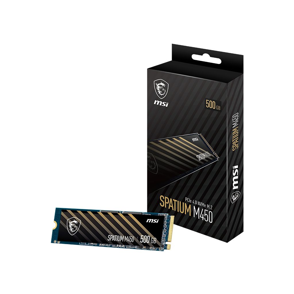 MSI SSD SPATIUM M450 PCIE 4.0 NVME M.2 500GB [S78-440K220-P83]