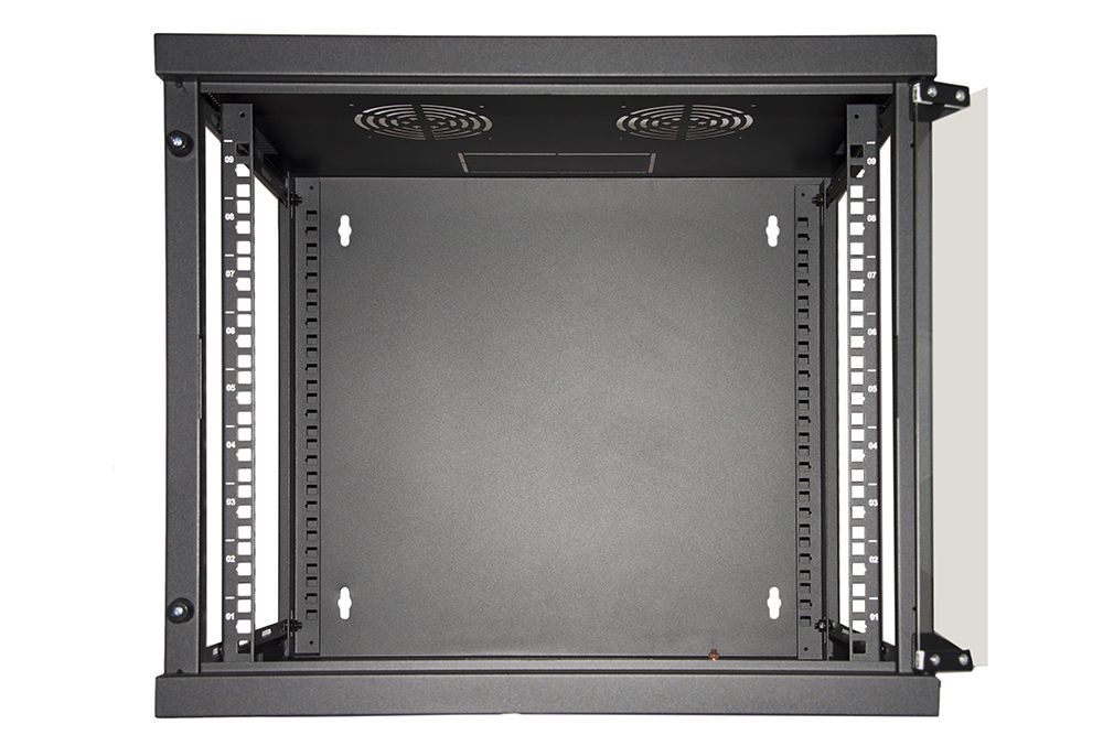 QUADRO A PARETE 19 MONTATO SERIE WALL PRO 9U [FRA18004]