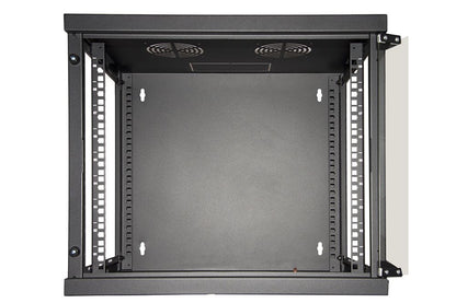 QUADRO A PARETE 19 MONTATO SERIE WALL PRO 9U [FRA18004]