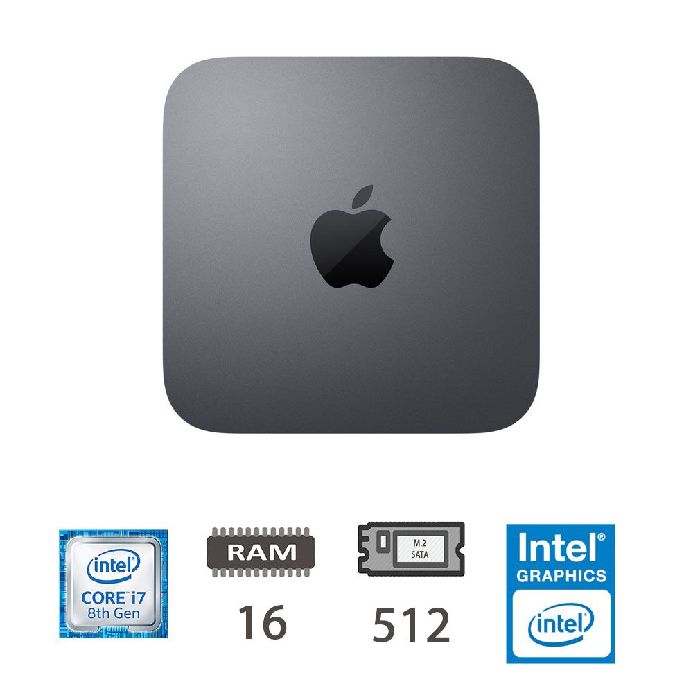 MAC MINI (2018)I7-8700B/16/512M2/SG/2Y [006638PCR-EU]