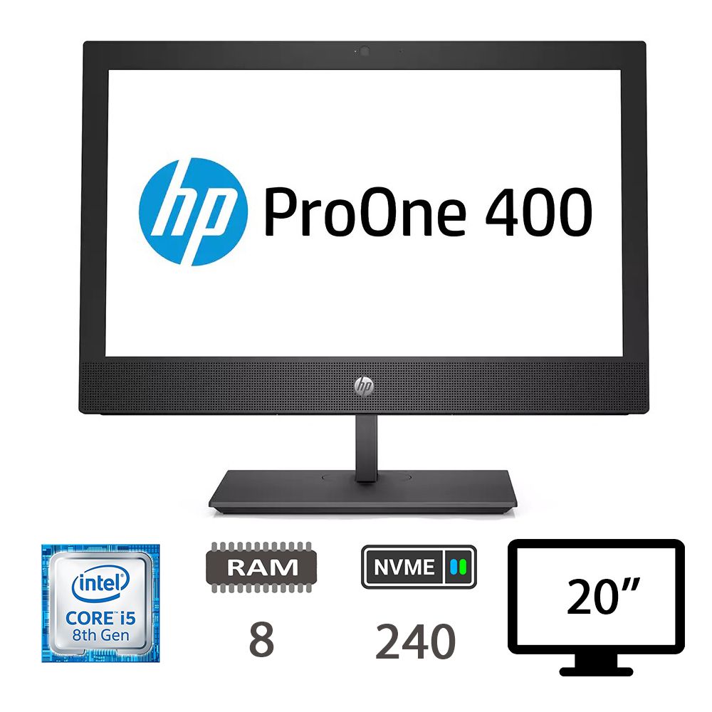 HP REGLOO 400 G4 AIO I5-8400T 8GB NVME240 W10P 2Y [005974PCR-EU]