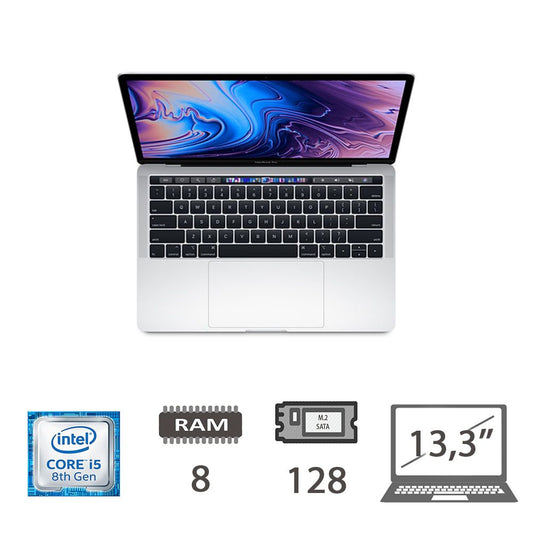 MBP 13,3 T.BAR(2019)I5-8257U/8/128/SLV/2Y [003652PCR-EU]