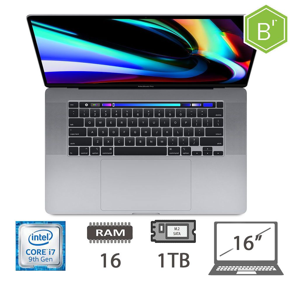 MBP 16 T.BAR(2019)I7-9750H/16/1TB/SG/2Y - B [007109PCR-EU]