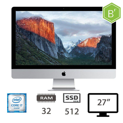 IMAC 27 5K (L15)I7-6700K/32/SSD512/2Y - B [005273PCR-EU]