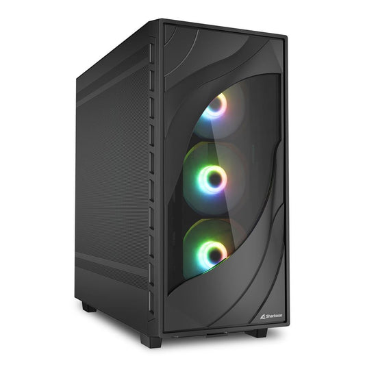 Sharkoon REBEL C80M RGB Midi Tower Nero [REBELC80MRGB]