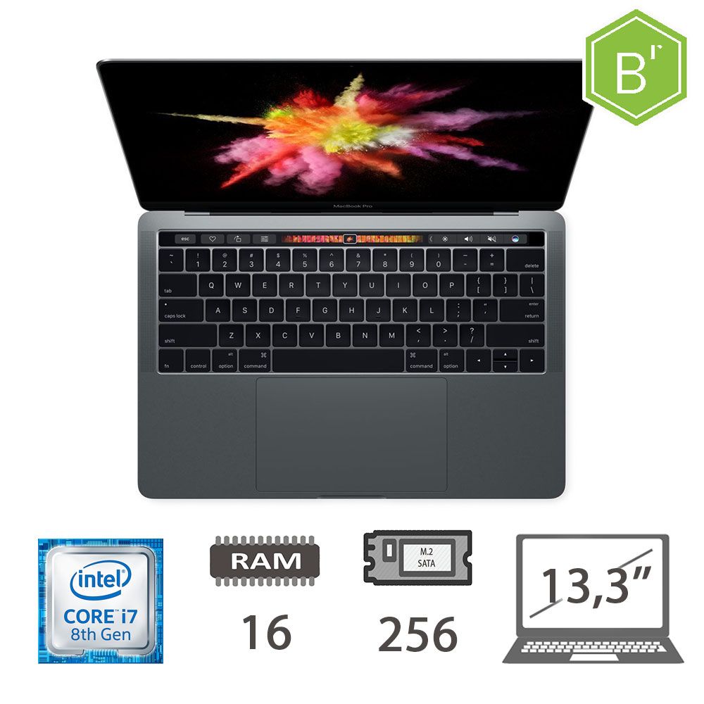 MBP 13,3 T.BAR(2018)I7-8559U/16/256/SG/2Y - B [002193PCR-EU]