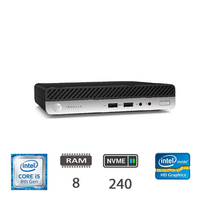 HP REGLOO 400 G4 DM I5-8400T 8GB NVME240 W10P 2Y [005314PCR-EU]