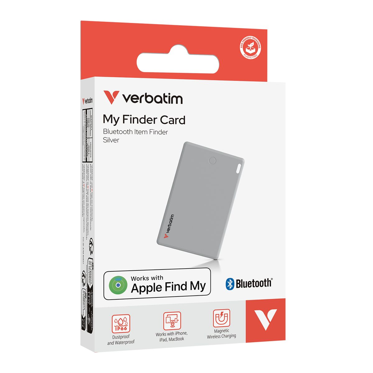 VERBATIM MY FINDER CARD BLUETOOTH 1PACK APPLE SLV [32139]