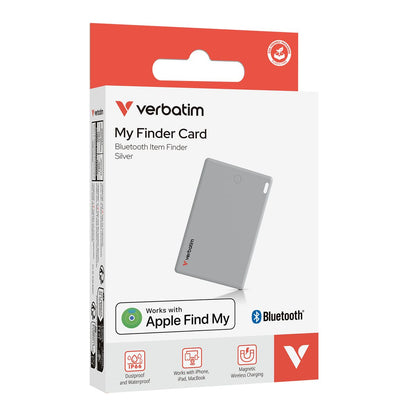 VERBATIM MY FINDER CARD BLUETOOTH 1PACK APPLE SLV [32139]