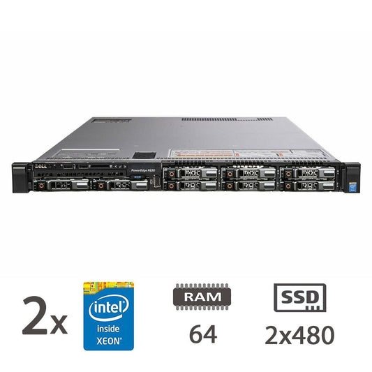 SERVIDOR DELL R630 - 2X E5-2680V4/64/2X512SSD/2XPSU [006999PCR-EU]