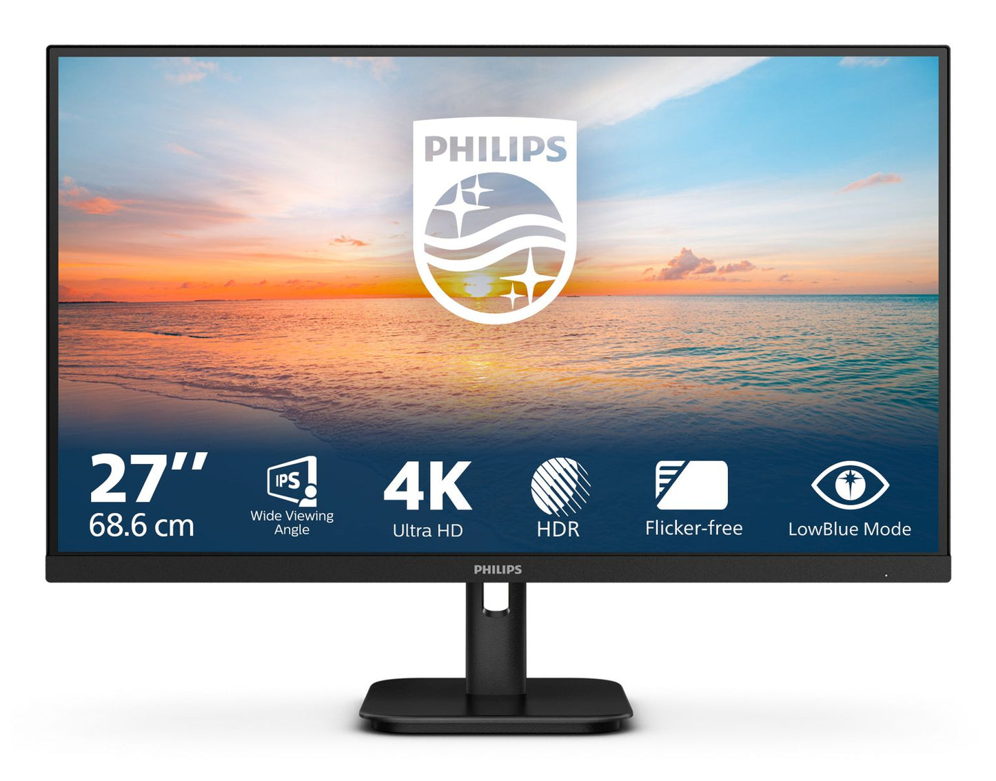 MONITOR PHILIPS 27 LED IPS 16:9 4K UHD [27E1N1800A]