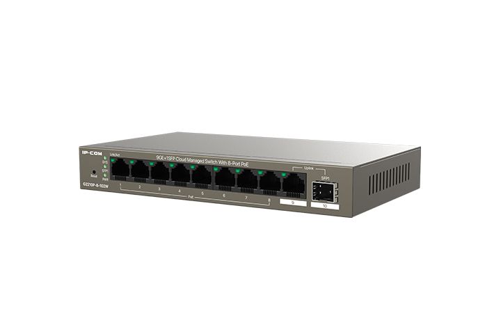 IP-COM SWITCH POE MANAGED L2, 10 PORT, 8 POE [G2210P-8-102W]