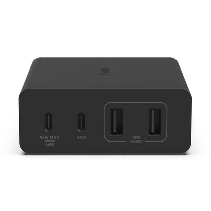 ALIMENTATORE GAN 108W 2X USB-C + 2X USB-A NERO [WCH010VFBK]