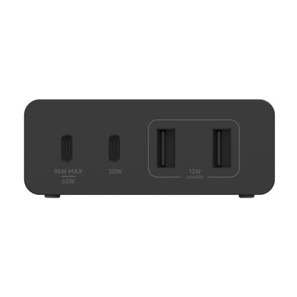 ALIMENTATORE GAN 108W 2X USB-C + 2X USB-A NERO [WCH010VFBK]