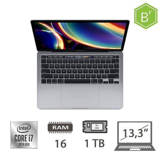 MBP 13,3 T.BAR(2020)I7-1068NG7/16/1TB/SG/2Y - B [006662PCR-EU]