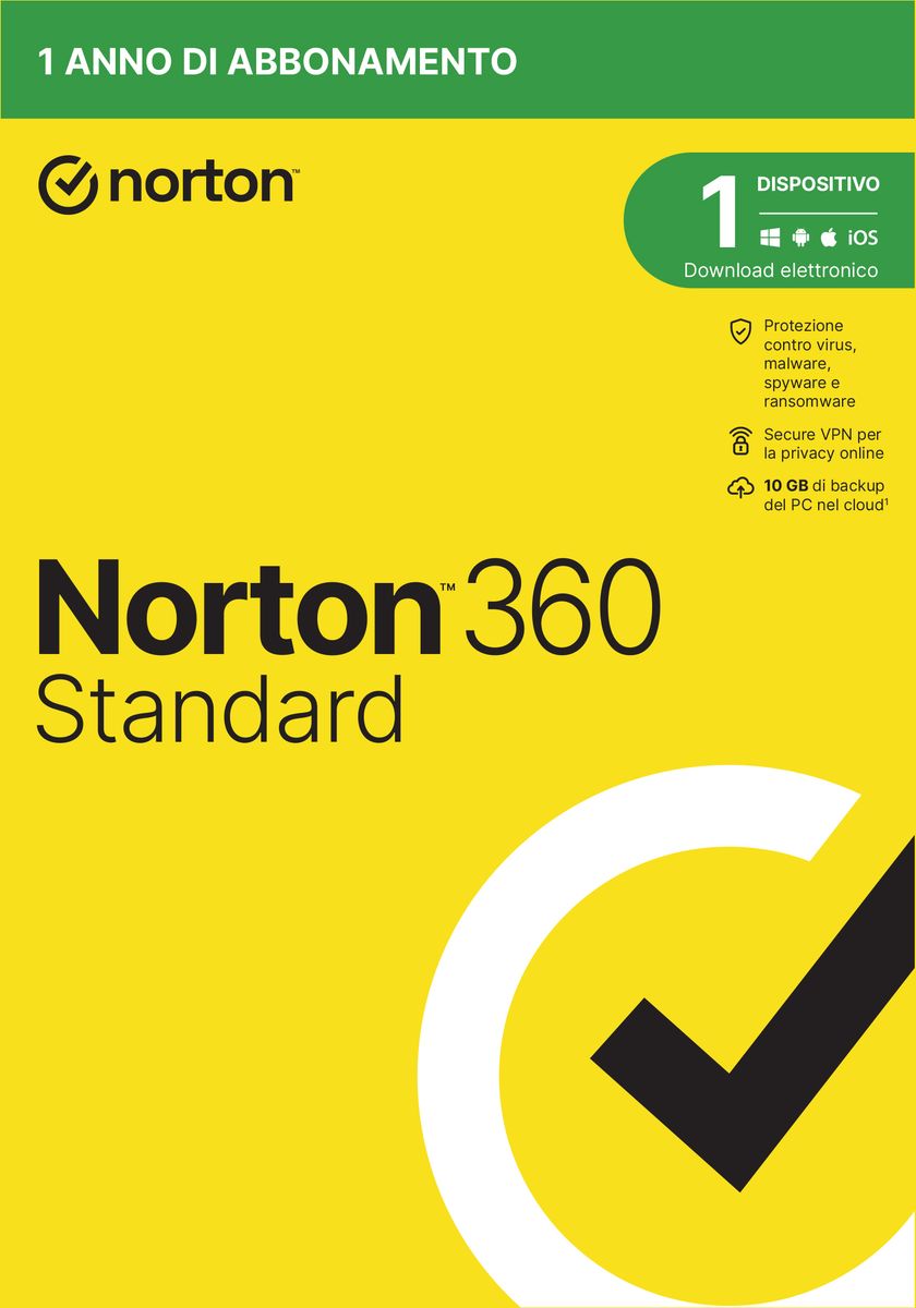 NORTON 360 STANDARD 2023 - 1 DEVICE 1 YEAR- 10GB [21429122]