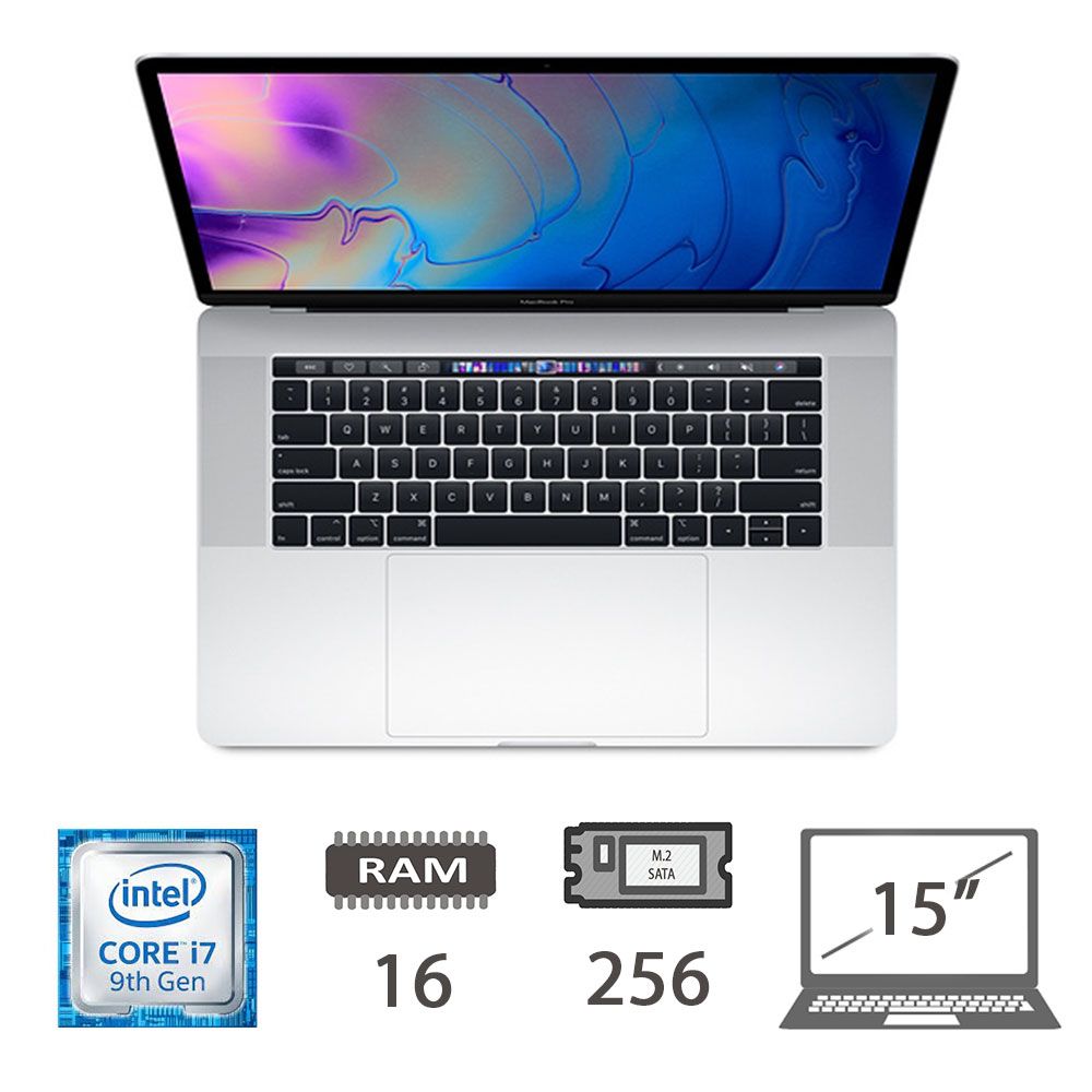 MBP 15,4 T.BAR(2019)I7-9750H/16/256/SLV/2Y [006517PCR-EU]