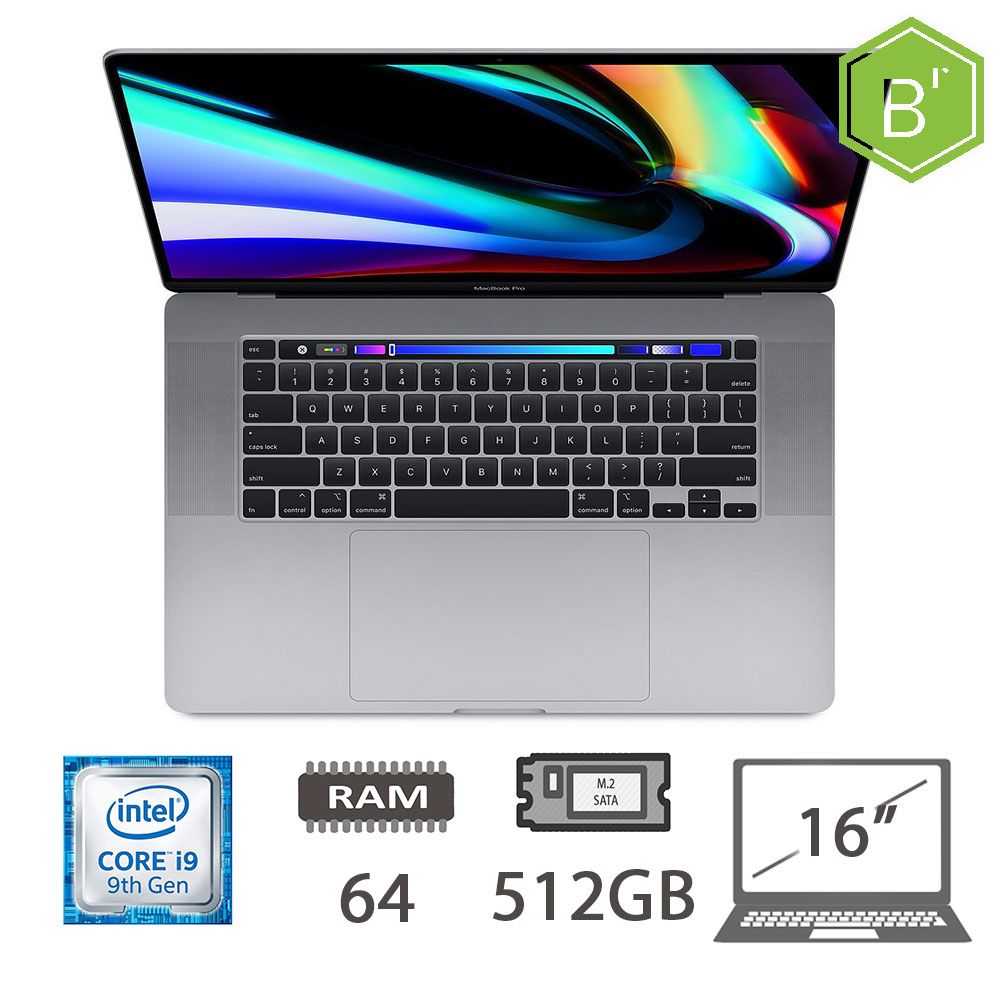 MBP 16 T.BAR(2019)I9-9980HK/64/512/SG/2Y - B [007065PCR-EU]