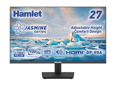 Monitor 27 IPS 100Hz Audio+HDMI+VGA+DP Regolabile [HM27JF-VDR]