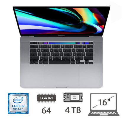 MBP 16 T.BAR(2019)I9-9980HK- 2.4GHZ/64/4TB/SG/2Y [004941PCR-EU]