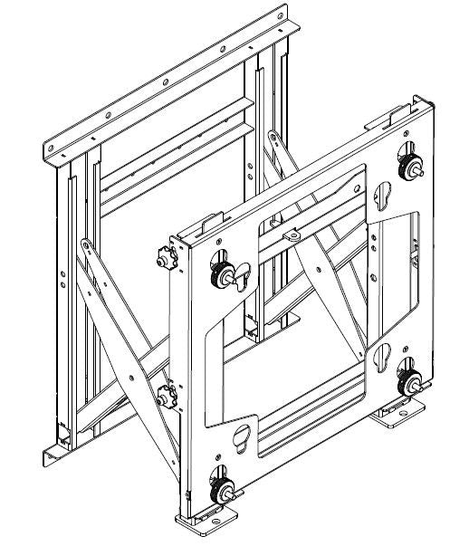 STAFFA PUSH PULL VESA 400 400 - 150KG 85-95 [PM5920]