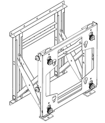 STAFFA PUSH PULL VESA 400 400 - 150KG 85-95 [PM5920]