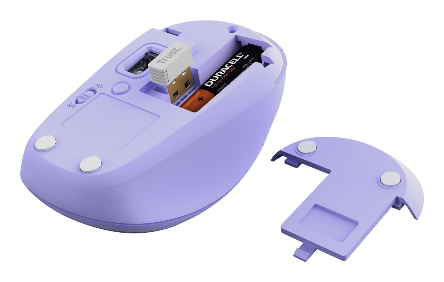 YVI+ MULTI-DEVICE WIRELESS MOUSE PURPLE [25583]