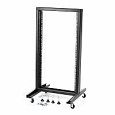 Open Rack 21U H.1000 con Ruote 1 coppia 19''Nero [AT-04971]