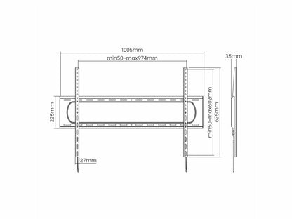 Staffa Economy Fissa 900 600 60-100 120 Kg [RO17.99.1226]