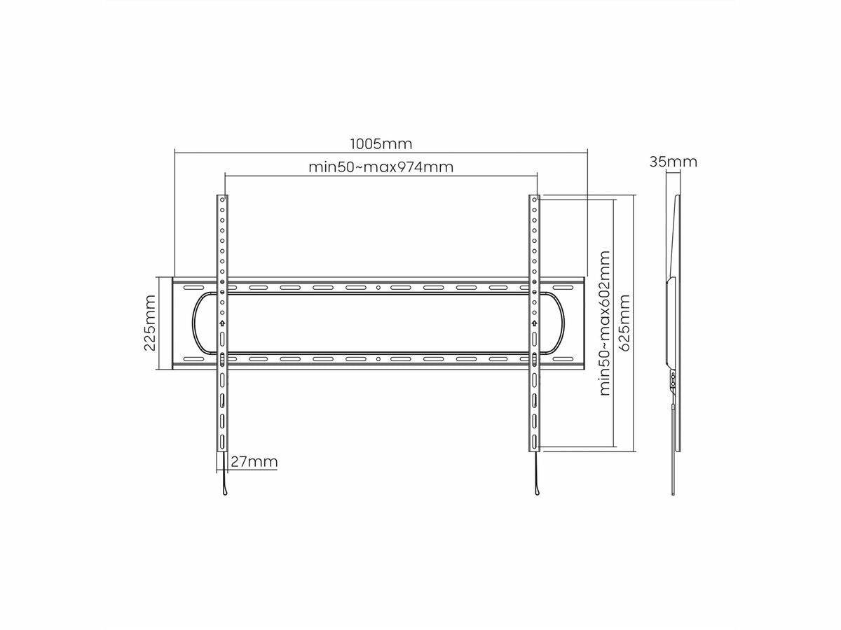 Staffa Economy Fissa 900 600 60-100 120 Kg [RO17.99.1226]