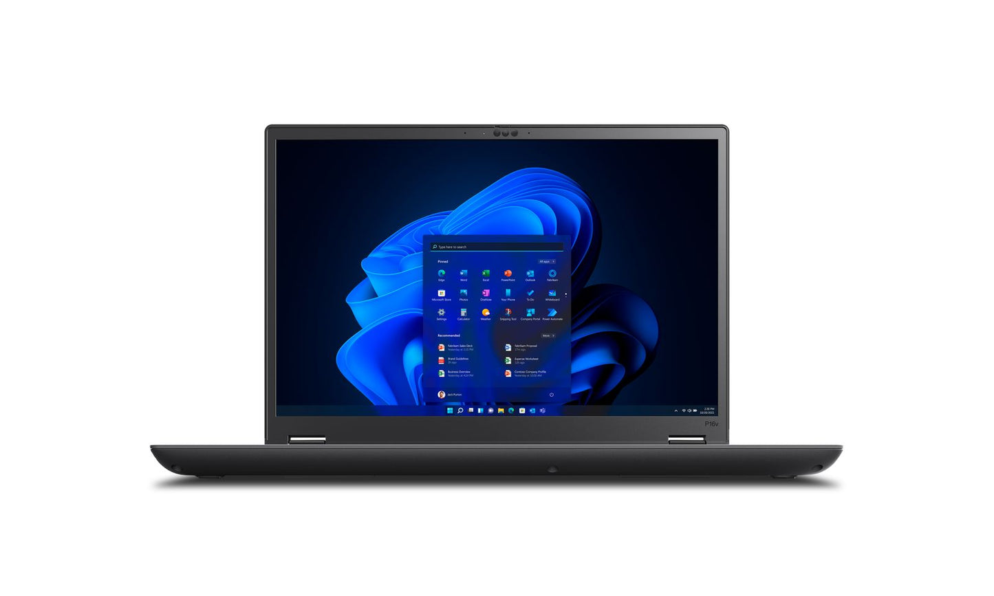 Lenovo ThinkPad P16v Gen 2 (Intel) Intel Core Ultra 7 165H Estación de trabajo móvil 40,6 cm (16") WUXGA 32 GB DDR5-SDRAM 1 TB SSD NVIDIA RTX 2000 Ada Wi-Fi 6E (802.11ax) Windows 11 Pro Negro [21KX000SIX ]