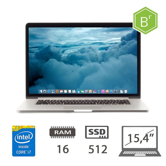 MBP 15,4 (L13)I7-4850HQ/16/SSD512/SLV/2Y - B [007399PCR-EU]