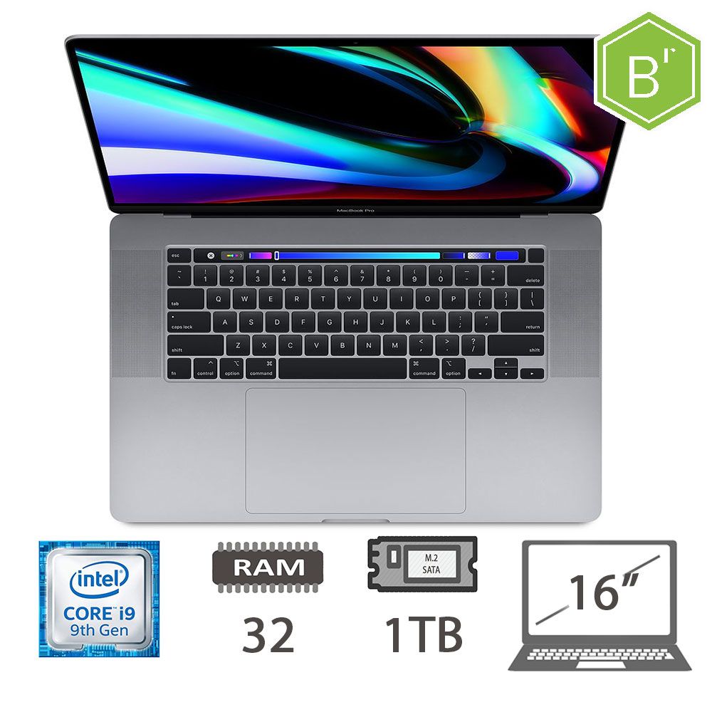 MBP 16 T.BAR(2019)I9-9980HK/32/1TB/SG/2Y - B [004108PCR-EU]