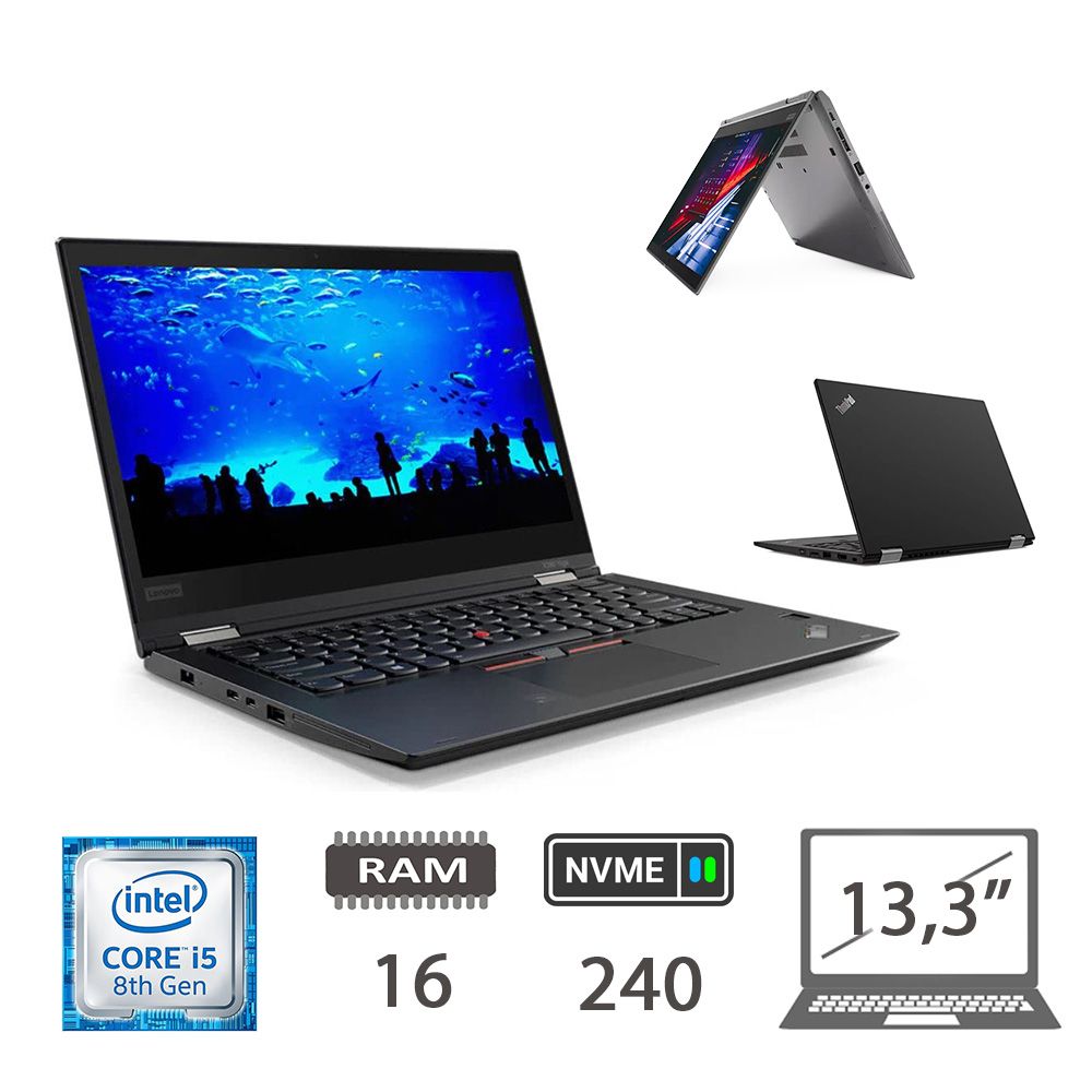 LENOVO X380 - I5-8350U/16/NVME240/13,3/W10P/2Y [006051PCR-EU]