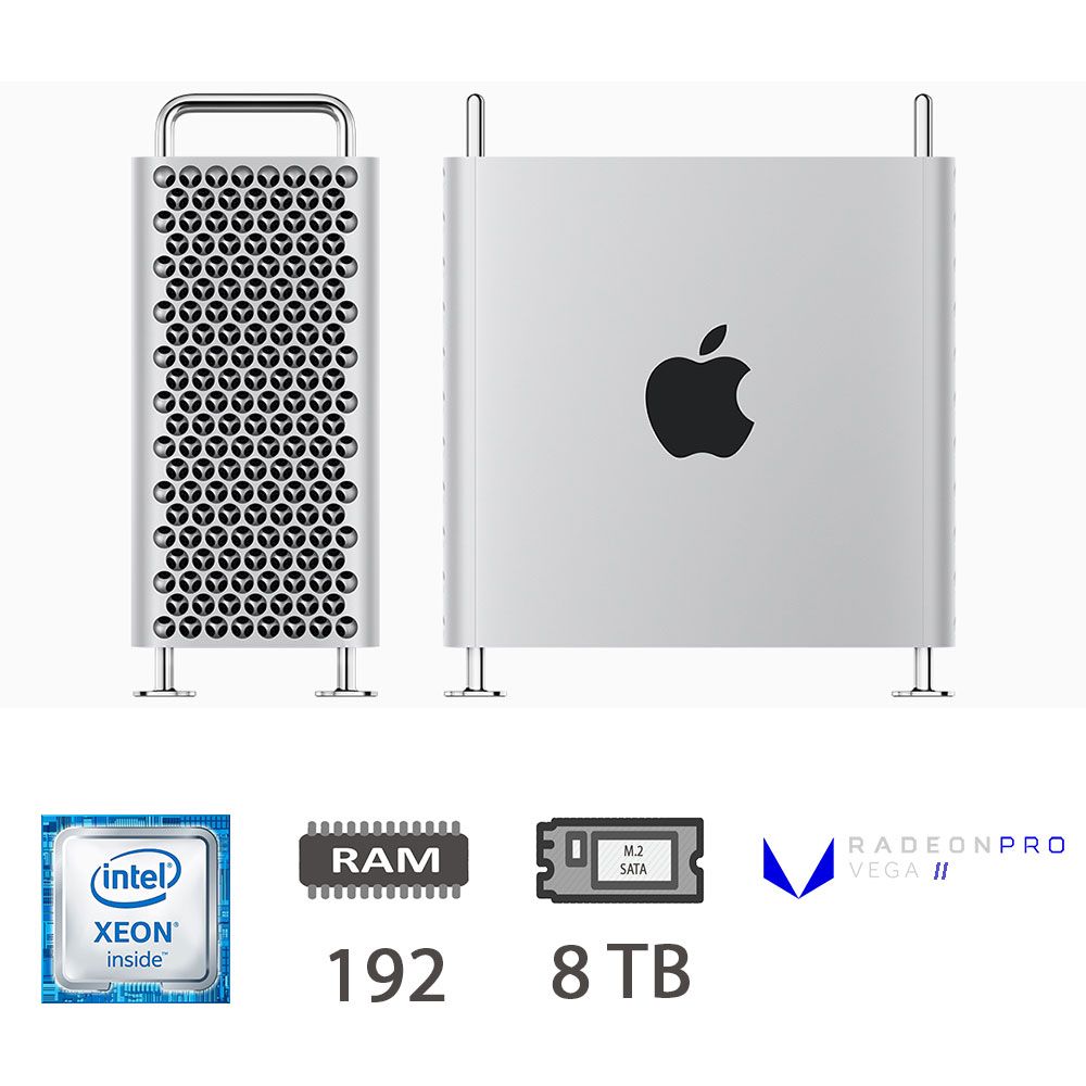 MAC PRO (2019)XEON W-3245/192/8TB M2/RPV II/2Y [004754PCR-EU]