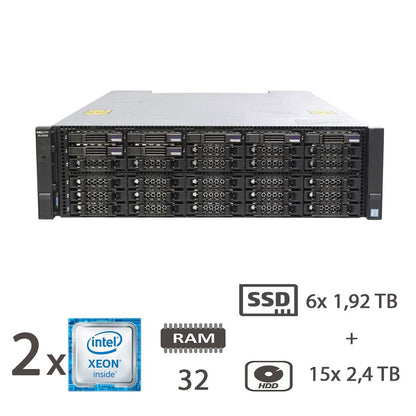 STORAGE DELL SCV3020 6XSSDSAS1,92TB+15XHDDSAS2,4TB [006466PCR-EU]