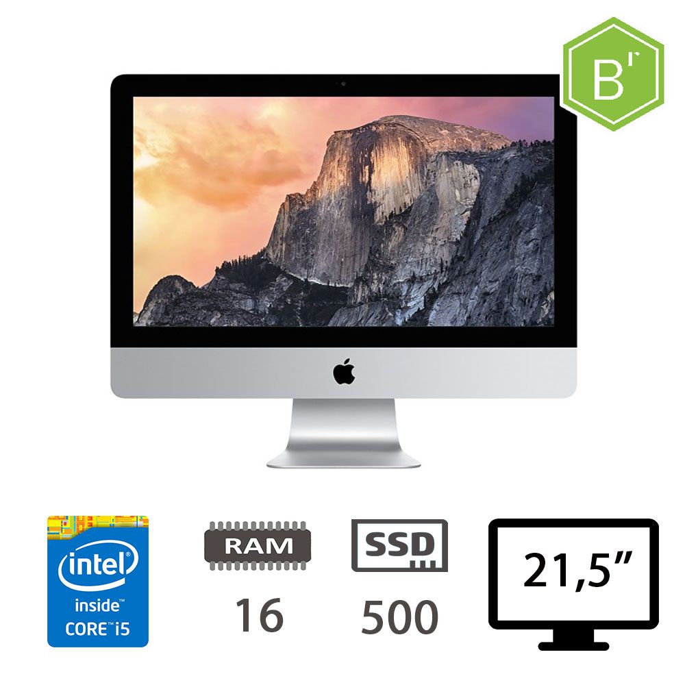 IMAC 21,5 4K(L15)I5-5675R/16/SSD512/IPG6200/2Y - B [004872PCR-EU]